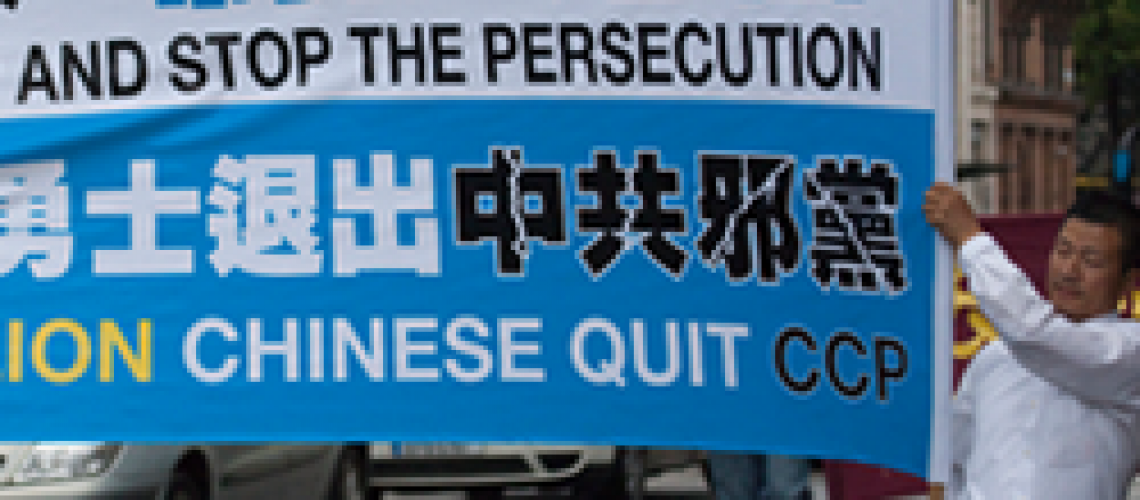 Protester in China