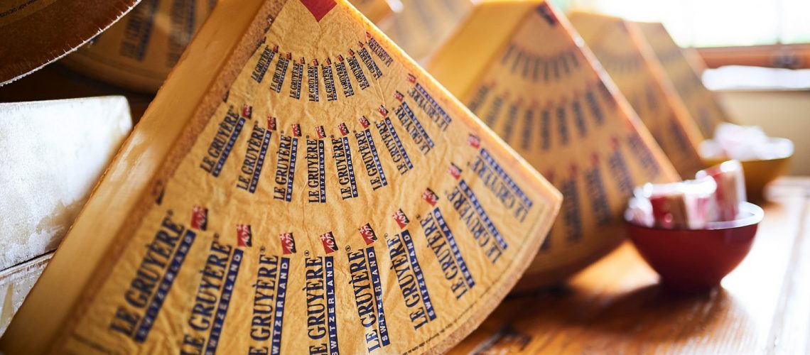 Photo via https://www.cheesesfromswitzerland.com/en/cheese-varieties/range/le-gruyere-aop.